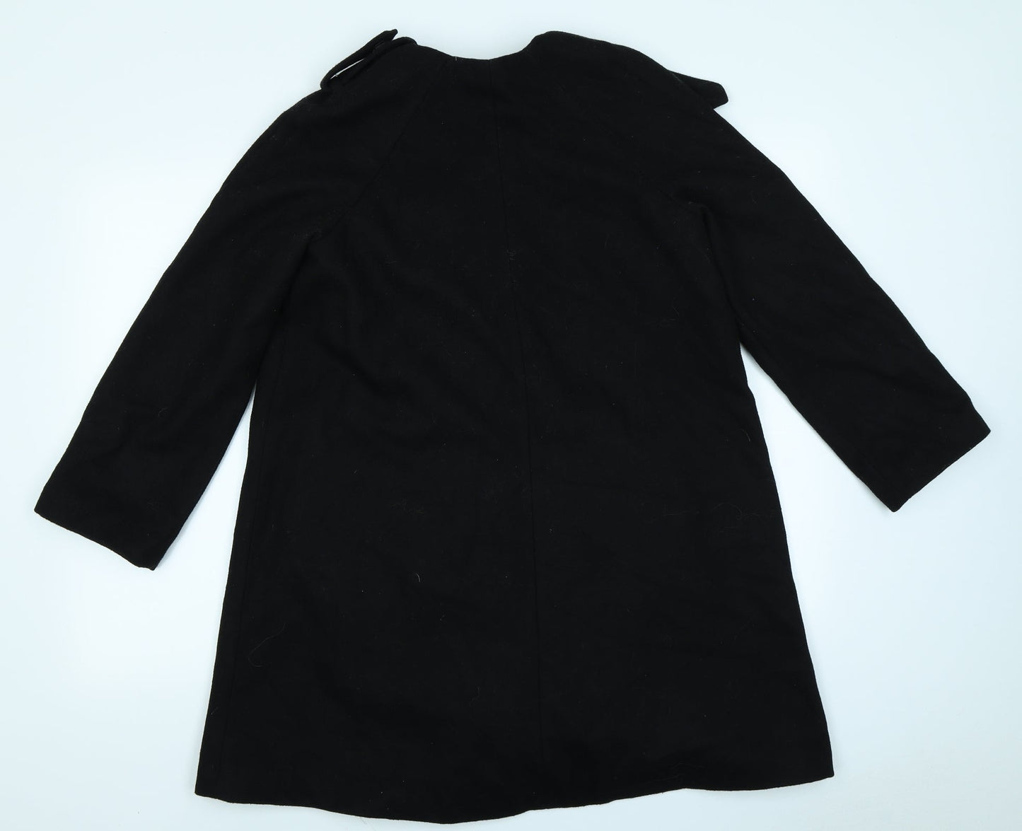 H&M Womens Black   Overcoat Coat Size 8