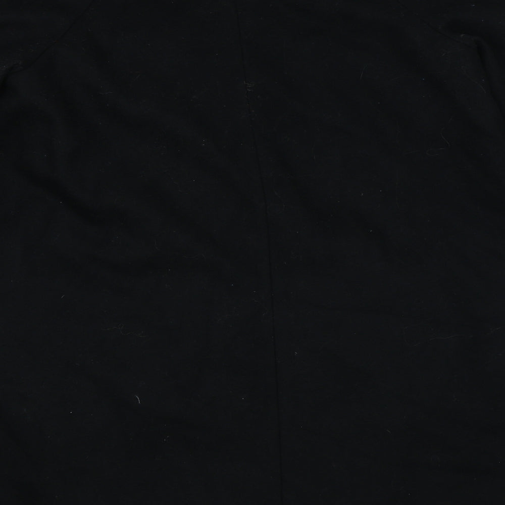 H&M Womens Black   Overcoat Coat Size 8