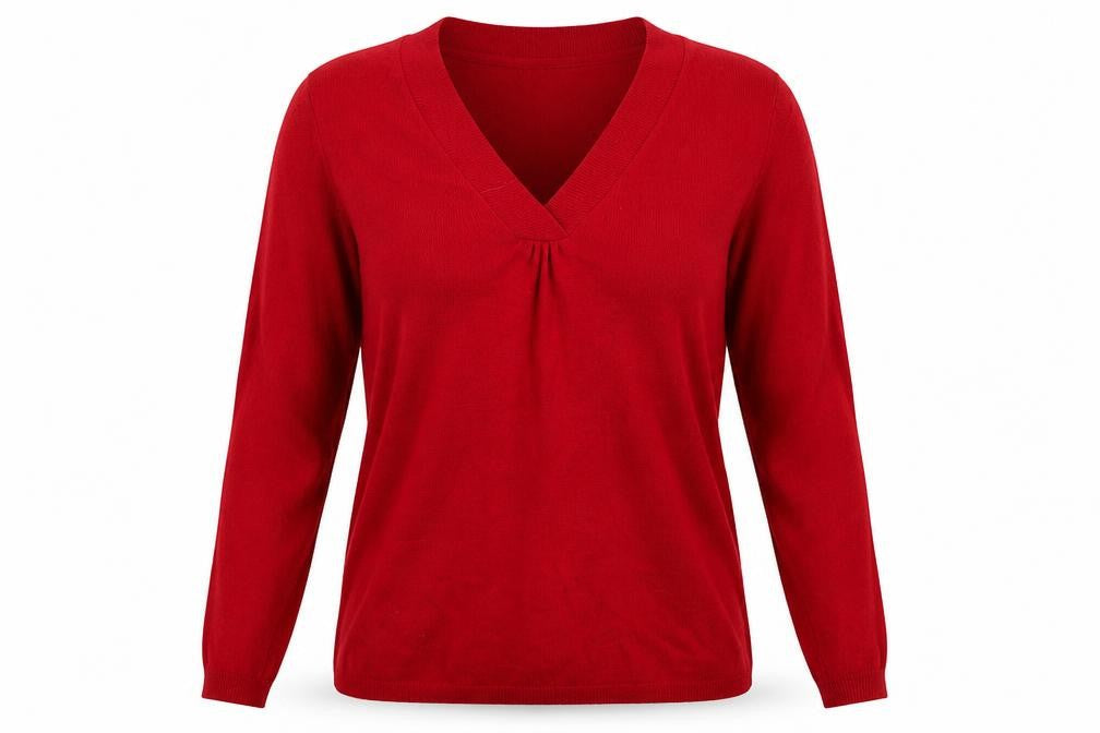 Moda Womens Red   Pullover Jumper Size 12