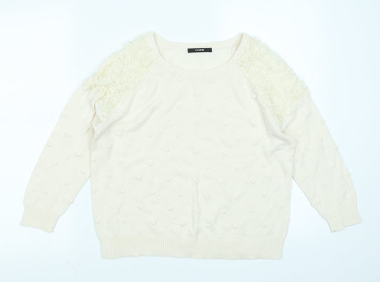 George Womens Ivory   Pullover Jumper Size 12