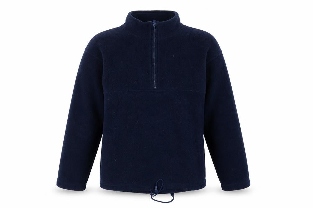 Active Mens Blue  Fleece Pullover Sweatshirt Size S