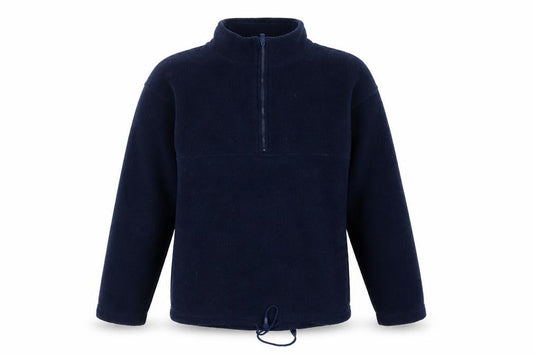 Active Mens Blue  Fleece Pullover Sweatshirt Size S