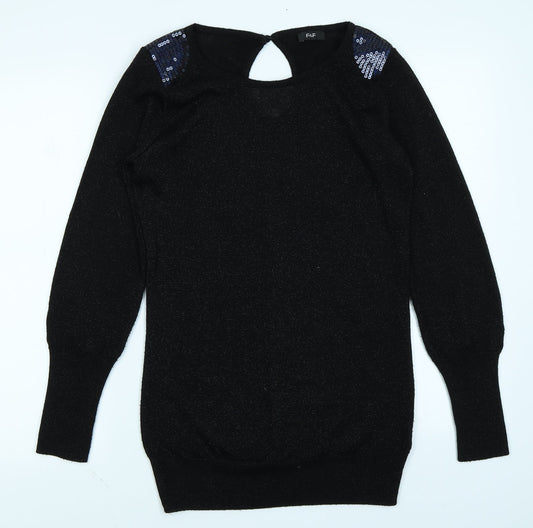 F&F Womens Black   Pullover Jumper Size 10