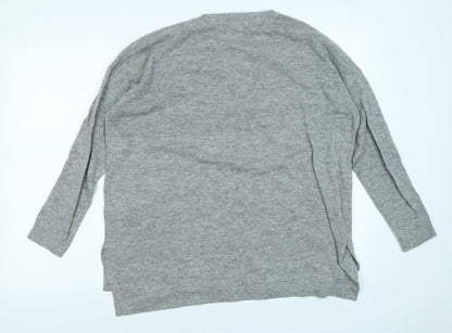 Caroline Morgan Womens Grey Polka Dot  Pullover Jumper Size 8
