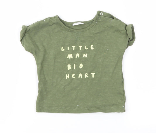 NEXT Boys Green   Basic T-Shirt Size 0-3 Months
