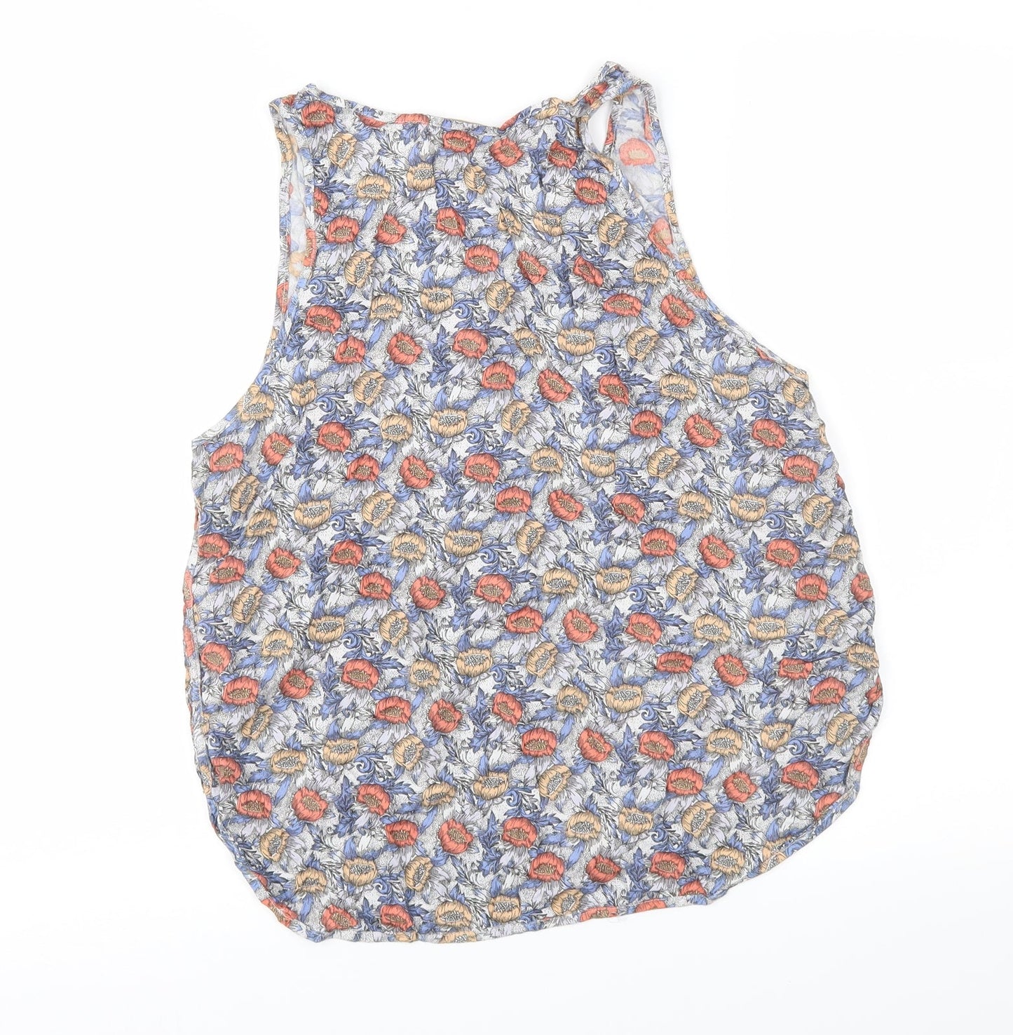 H&M Womens Multicoloured Floral  Basic Blouse Size 10