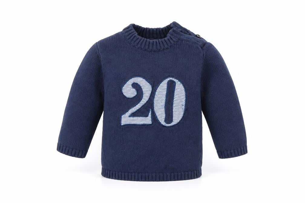 Vertbaudet Boys Blue Fair Isle  Pullover Jumper Size 12-18 Months