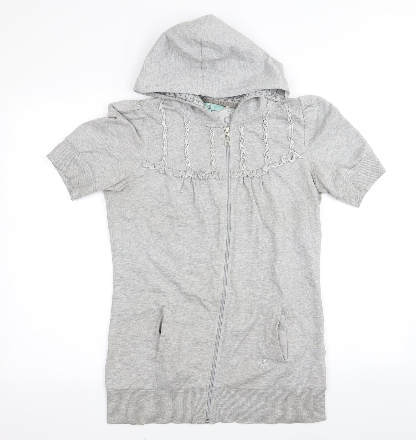 New Look Womens Grey   Full Zip Jumper Size 12