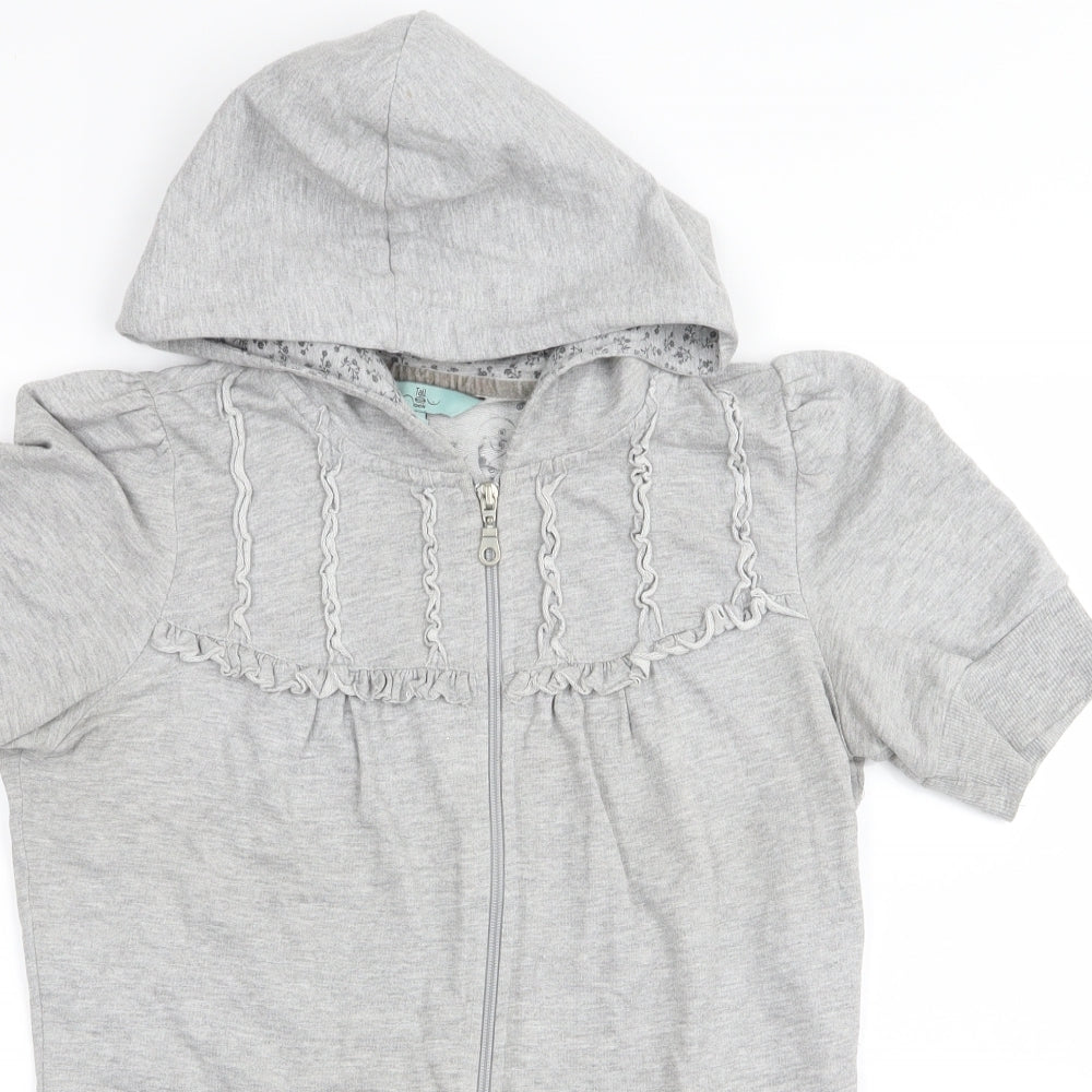 New Look Womens Grey   Full Zip Jumper Size 12