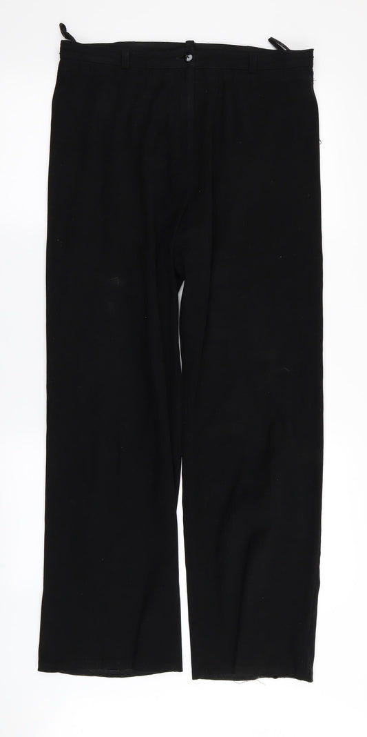 BHS Womens Black   Trousers  Size 16 L30 in