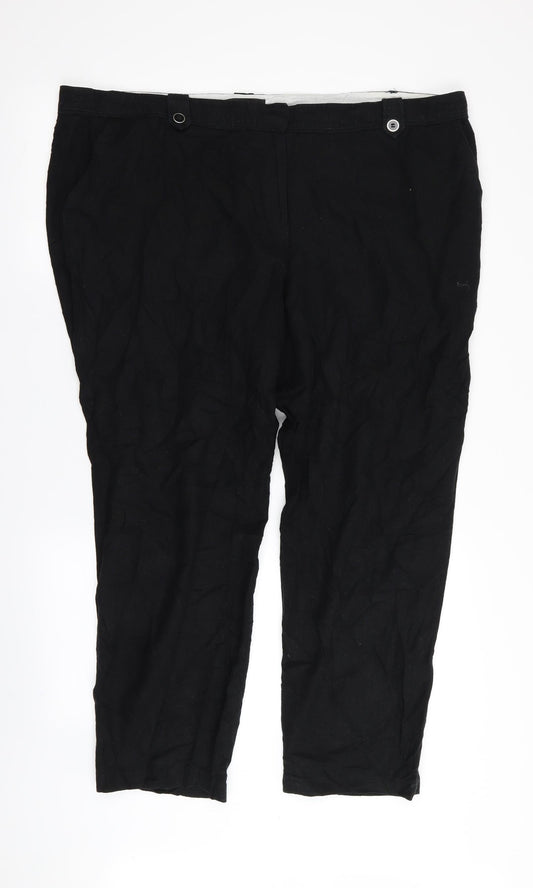 Asda George Womens Black   Trousers  Size 40 in L27 in