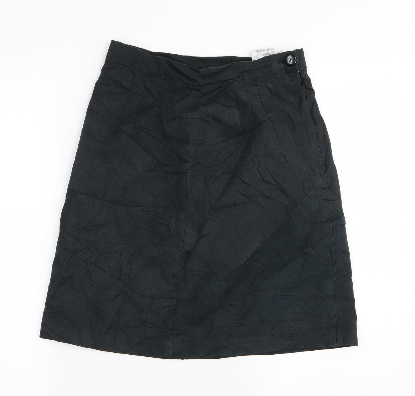 Preworn Womens Black   A-Line Skirt Size 26 in