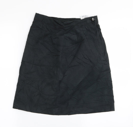 Preworn Womens Black   A-Line Skirt Size 26 in