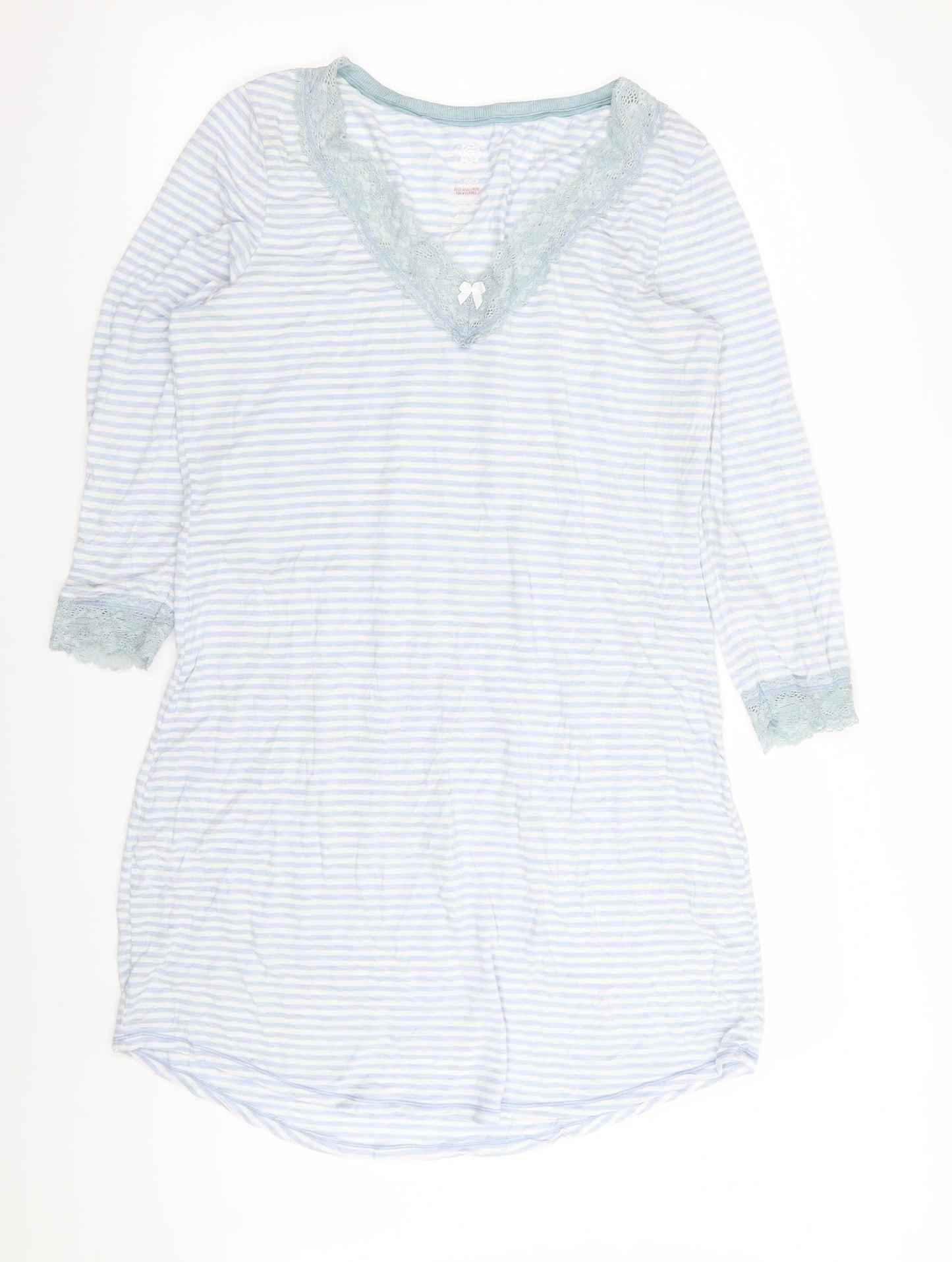 M&S Womens Blue Striped  Top Dress Size 12