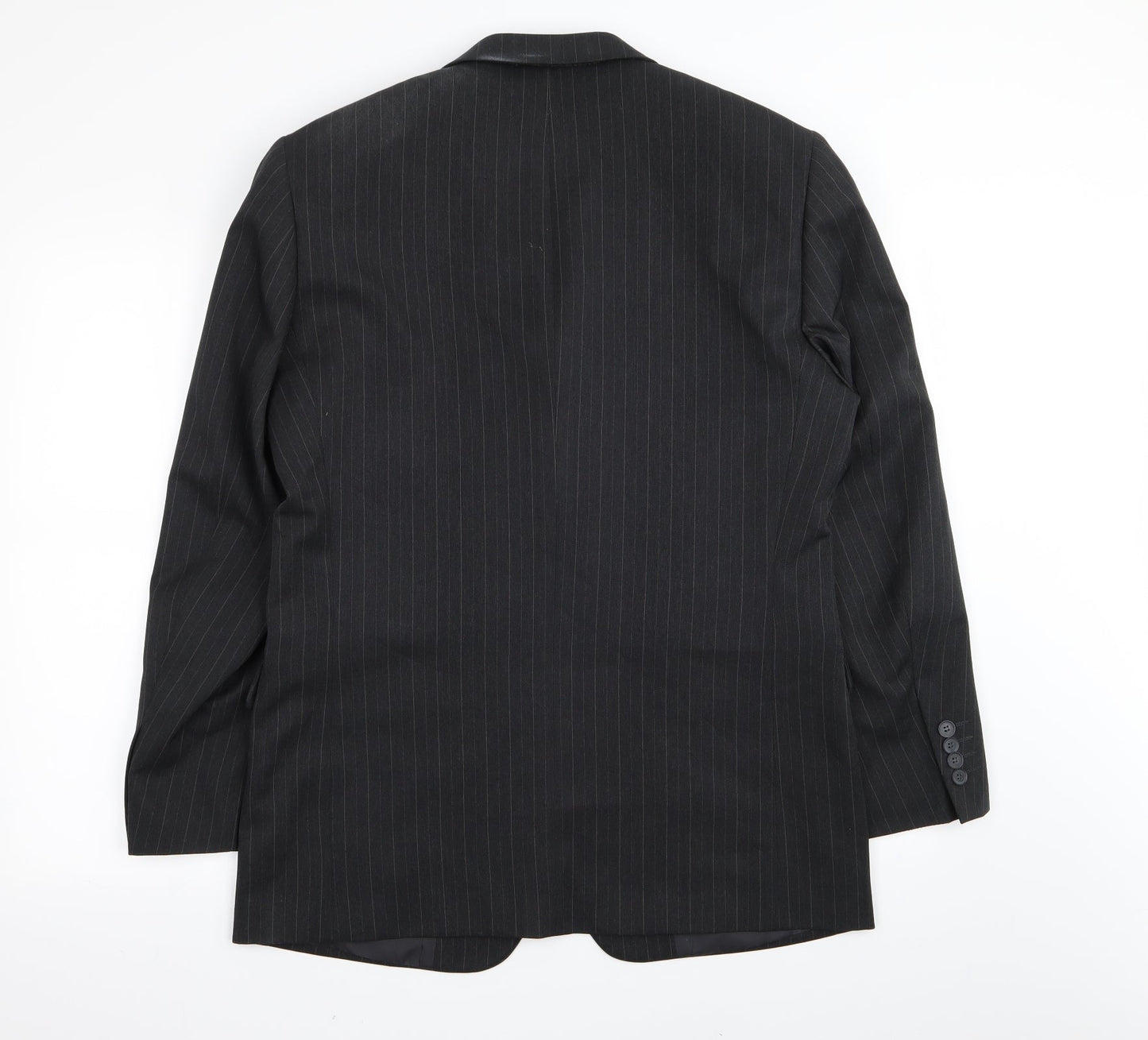 Taylor & Wright Mens Black Striped  Jacket Blazer Size 40