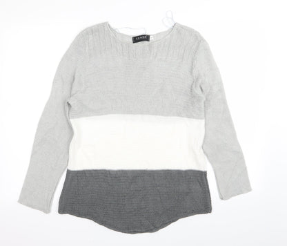 Femme Womens Grey   Pullover Jumper Size S