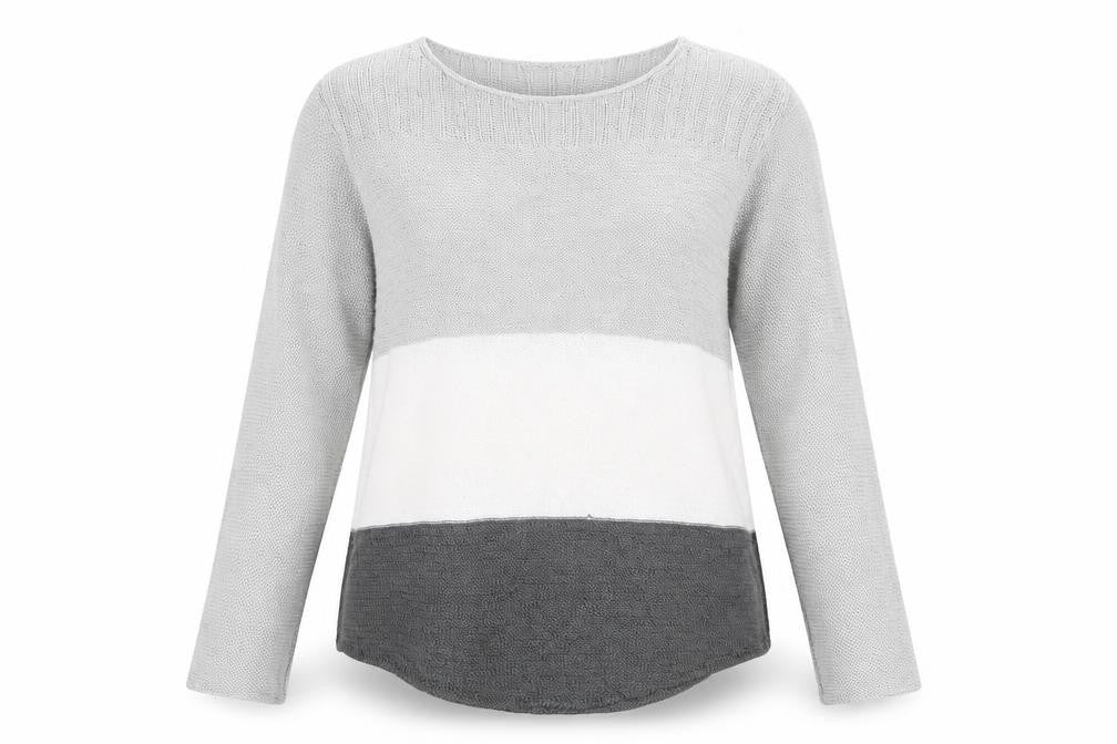 Femme Womens Grey   Pullover Jumper Size S