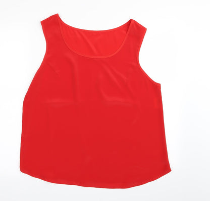 Preloved Extra fashion Womens Red   Basic Blouse Size 18 - Front