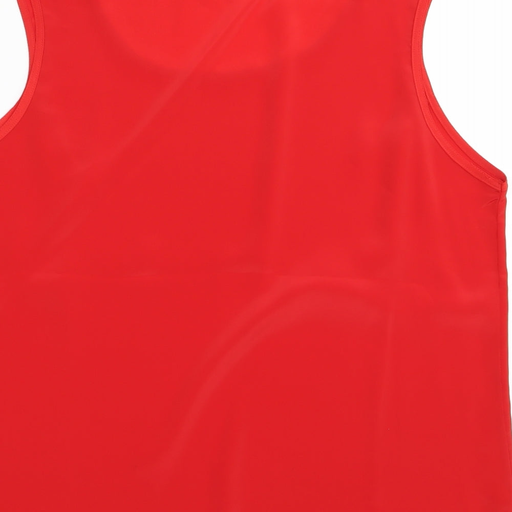 Extra fashion Womens Red   Basic Blouse Size 18