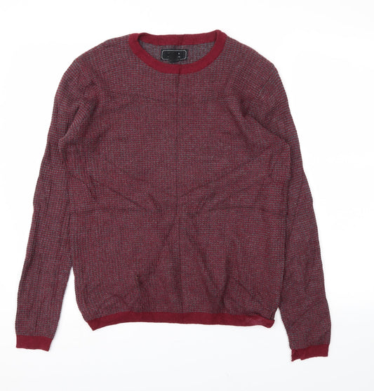 21 MEN Mens Red   Pullover Sweatshirt Size S