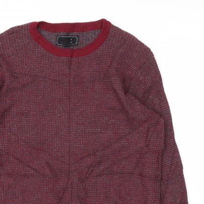 Preloved 21 MEN Mens Red   Pullover Sweatshirt Size S - Detail