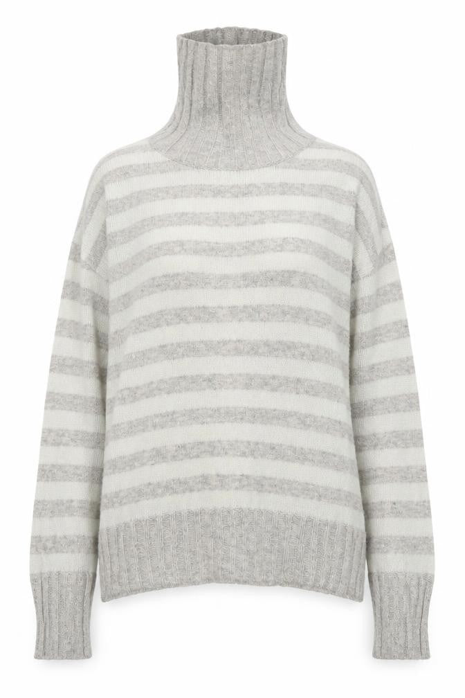EDITIONS Womens Blue Striped  Pullover Jumper Size L