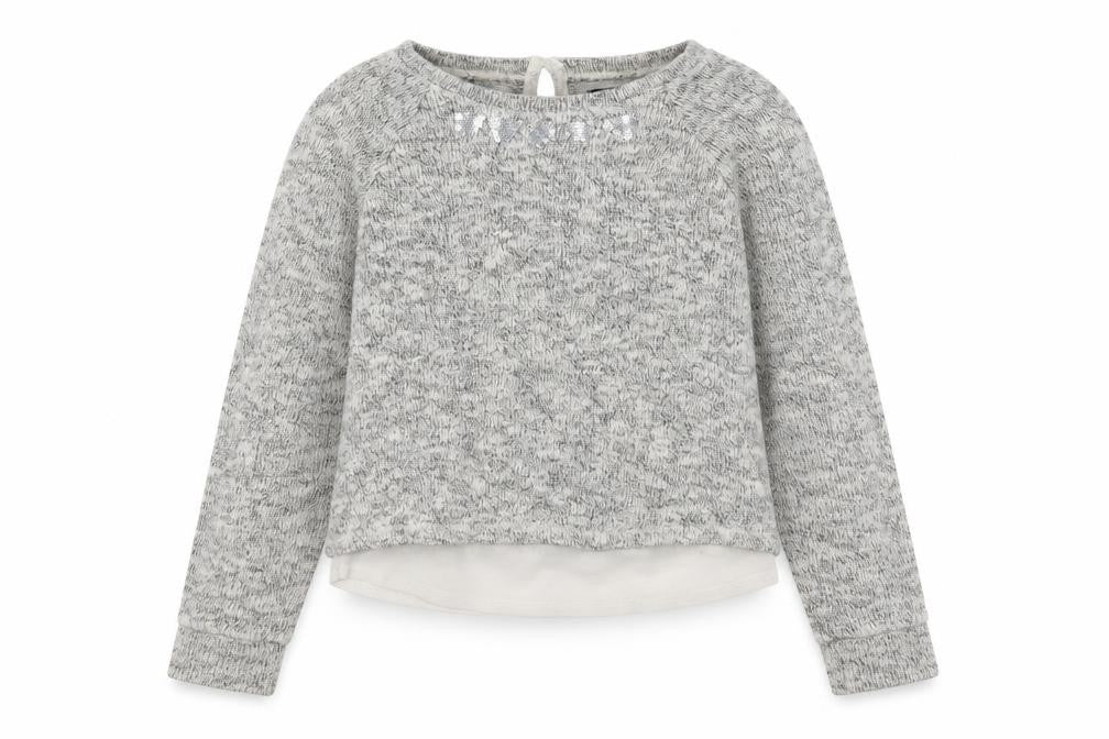 George Girls Grey   Pullover Jumper Size 10-11 Years