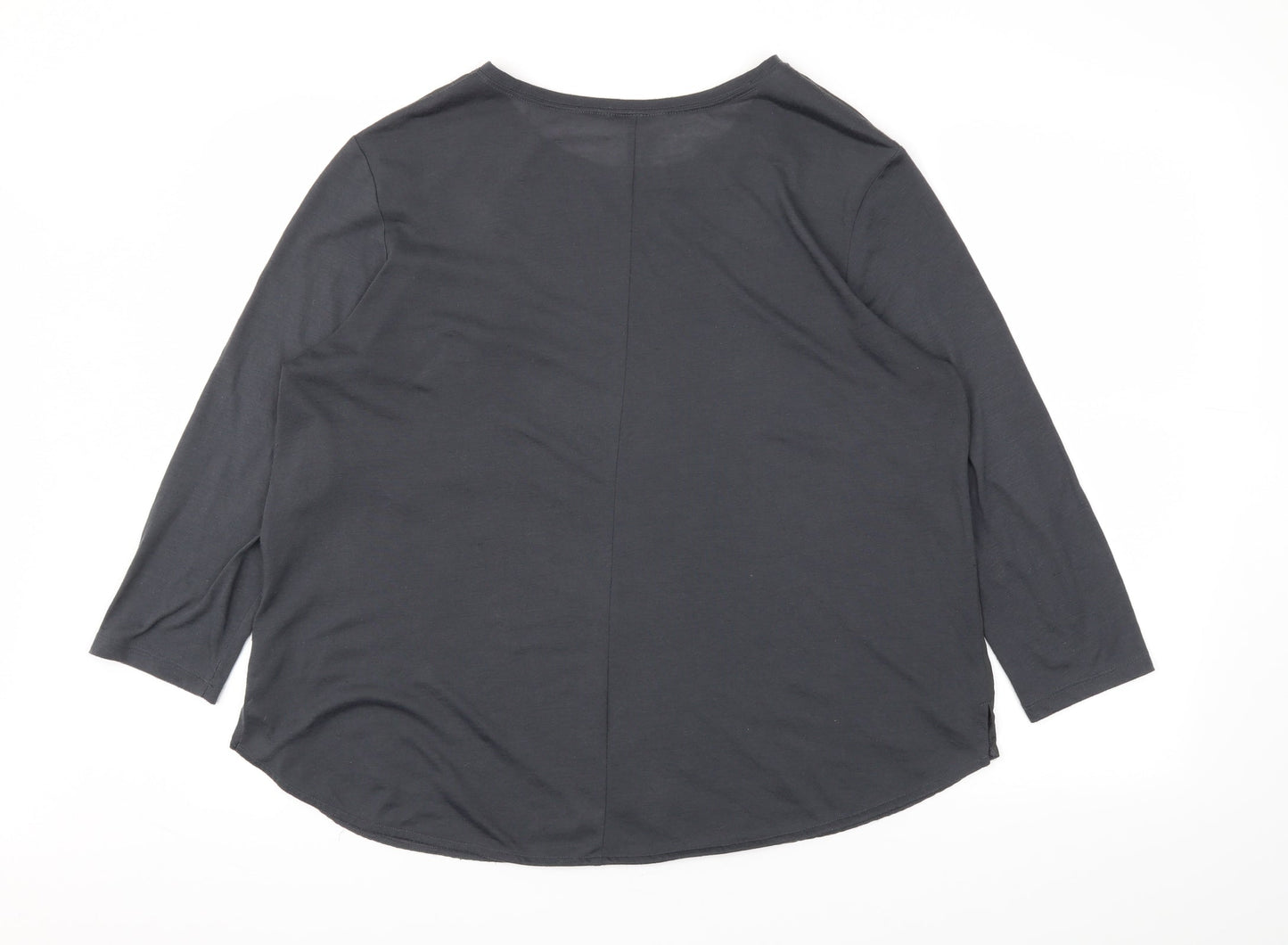 H&M Womens Grey   Basic T-Shirt Size L