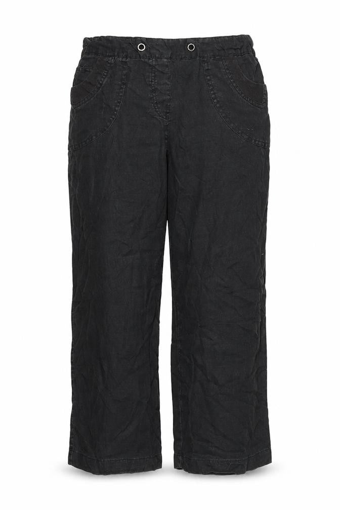 Marks & Spencer Womens Black Houndstooth  Trousers  Size 14 L20 in