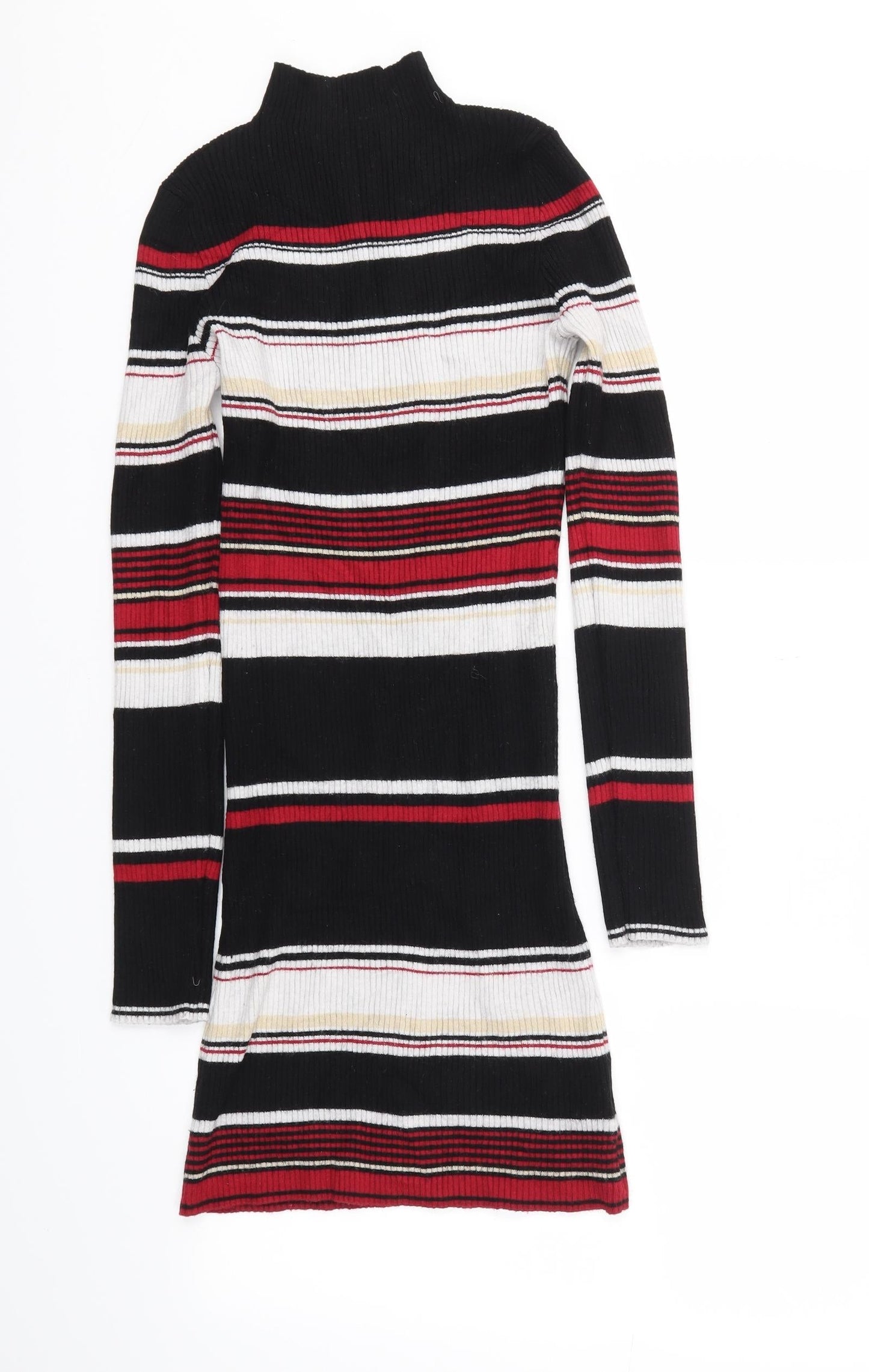 Shinestar Womens Multicoloured Striped  A-Line  Size M