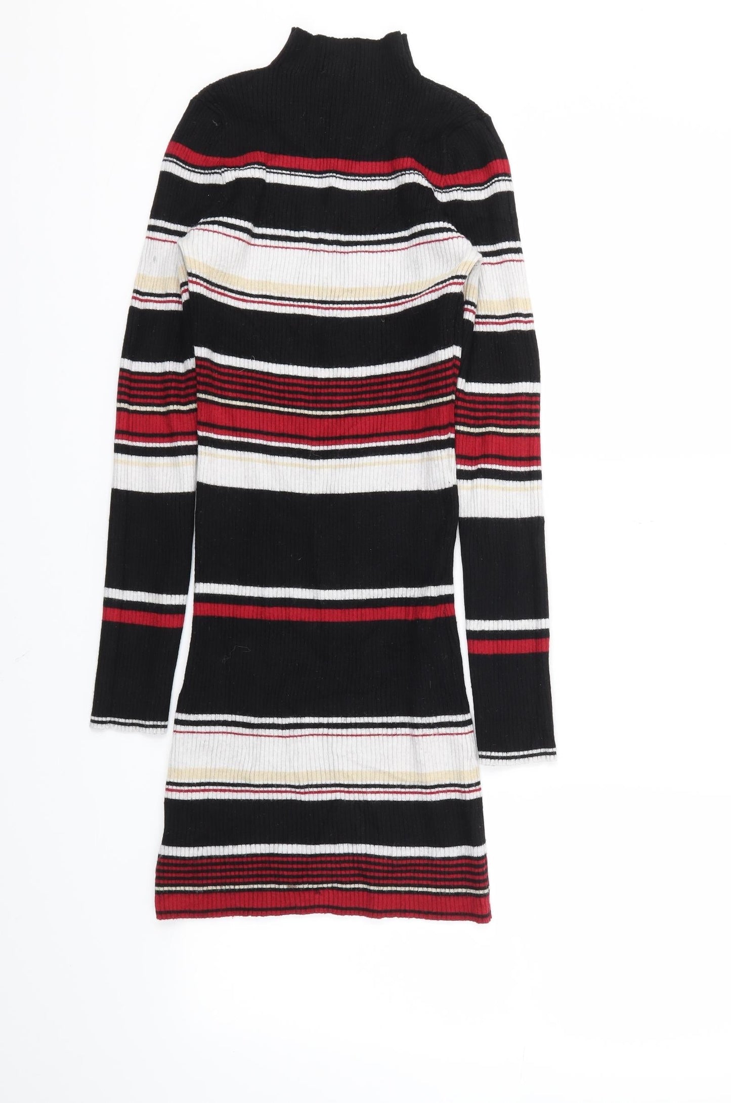 Shinestar Womens Multicoloured Striped  A-Line  Size M