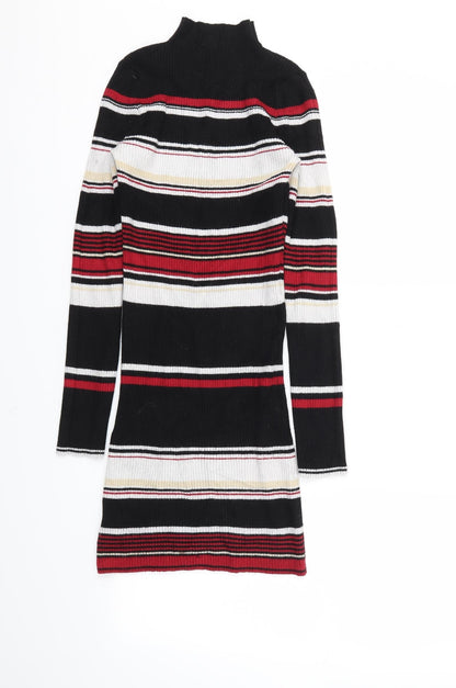 Preloved Shinestar Womens Multicoloured Striped  A-Line  Size M - Back