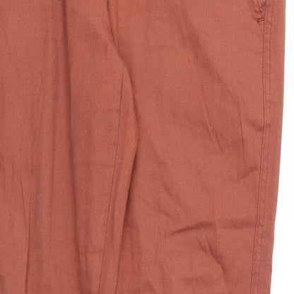 Preloved DENIM & CO  Womens Brown   Trousers  Size 16 L31 in - Detail