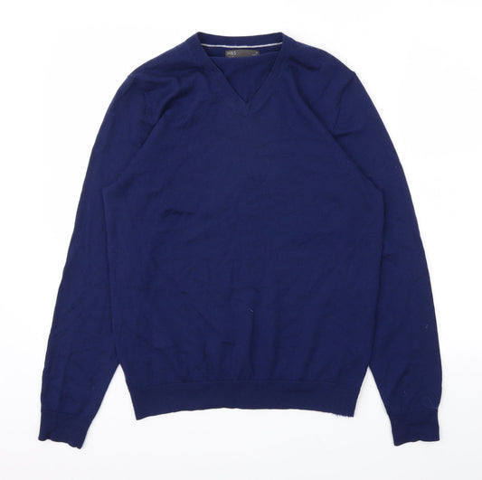 M&S Mens Blue   Pullover Sweatshirt Size M