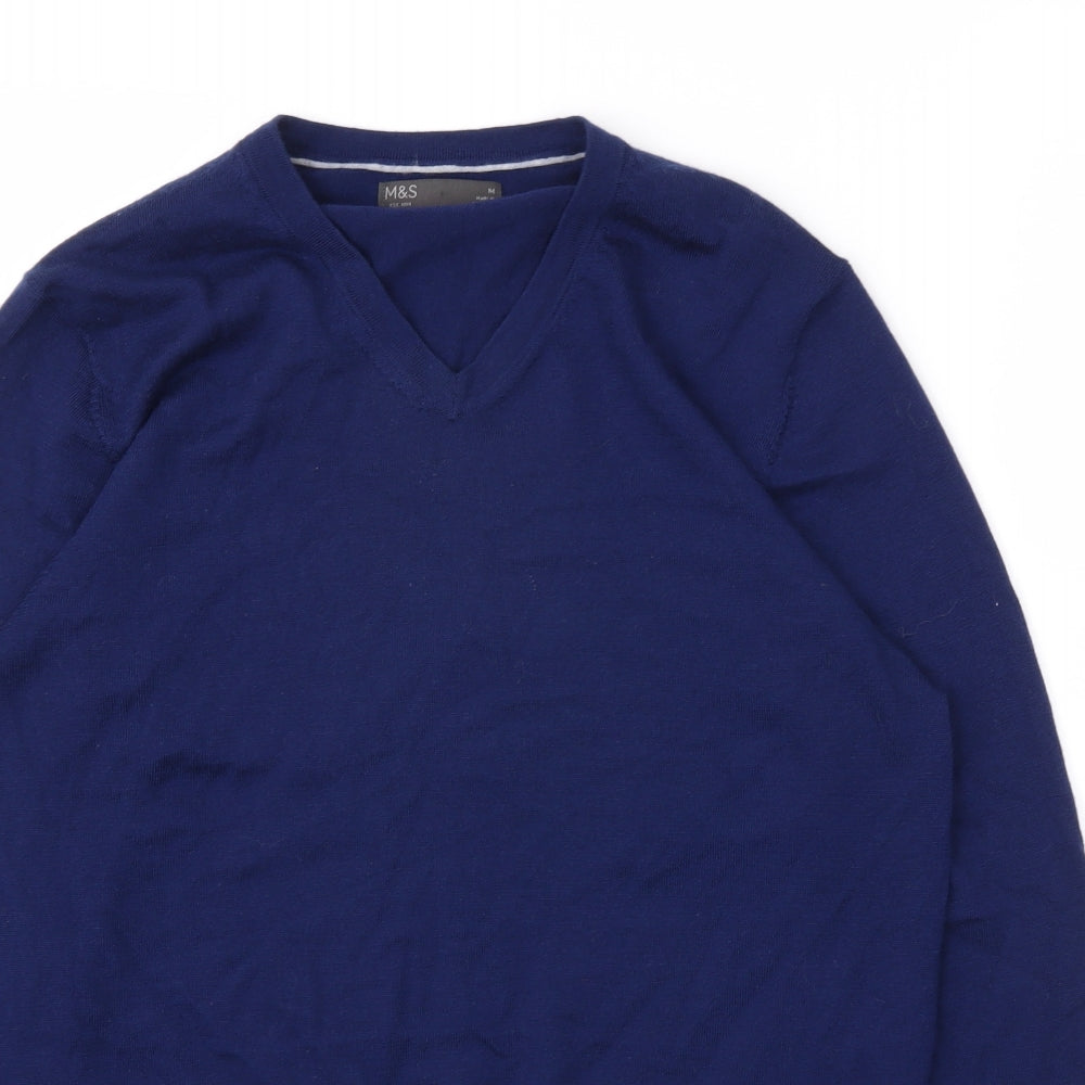 M&S Mens Blue   Pullover Sweatshirt Size M