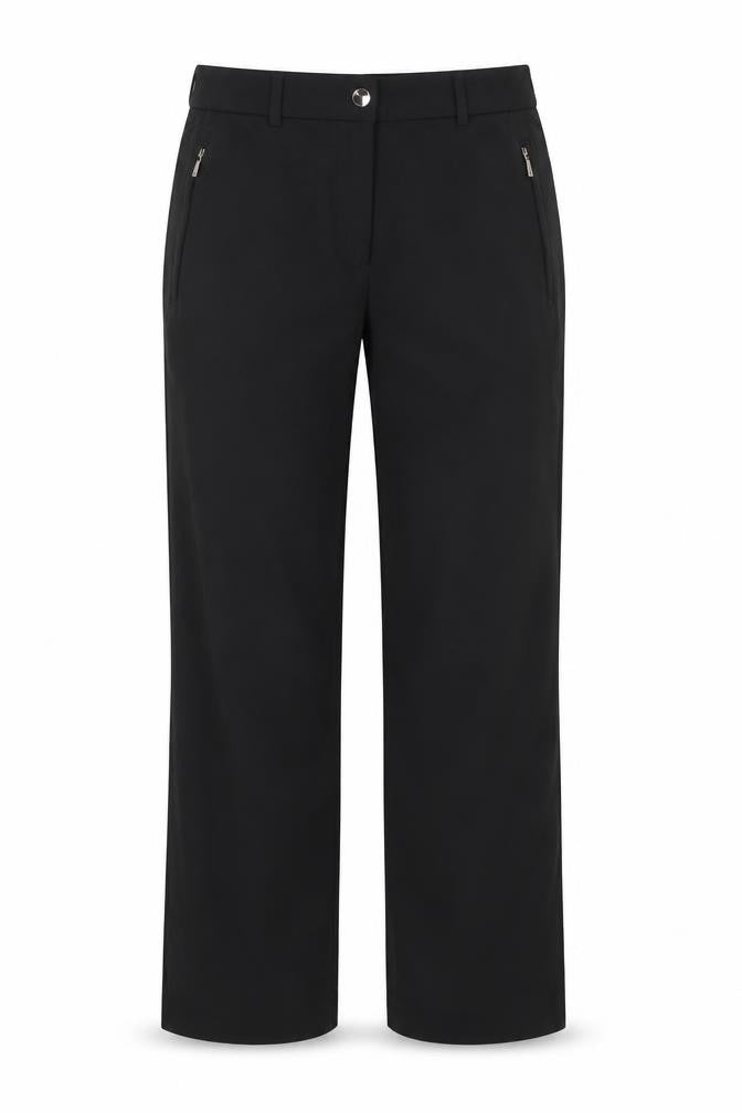 Marks & Spencer Womens Black Houndstooth  Trousers  Size 8 L28 in