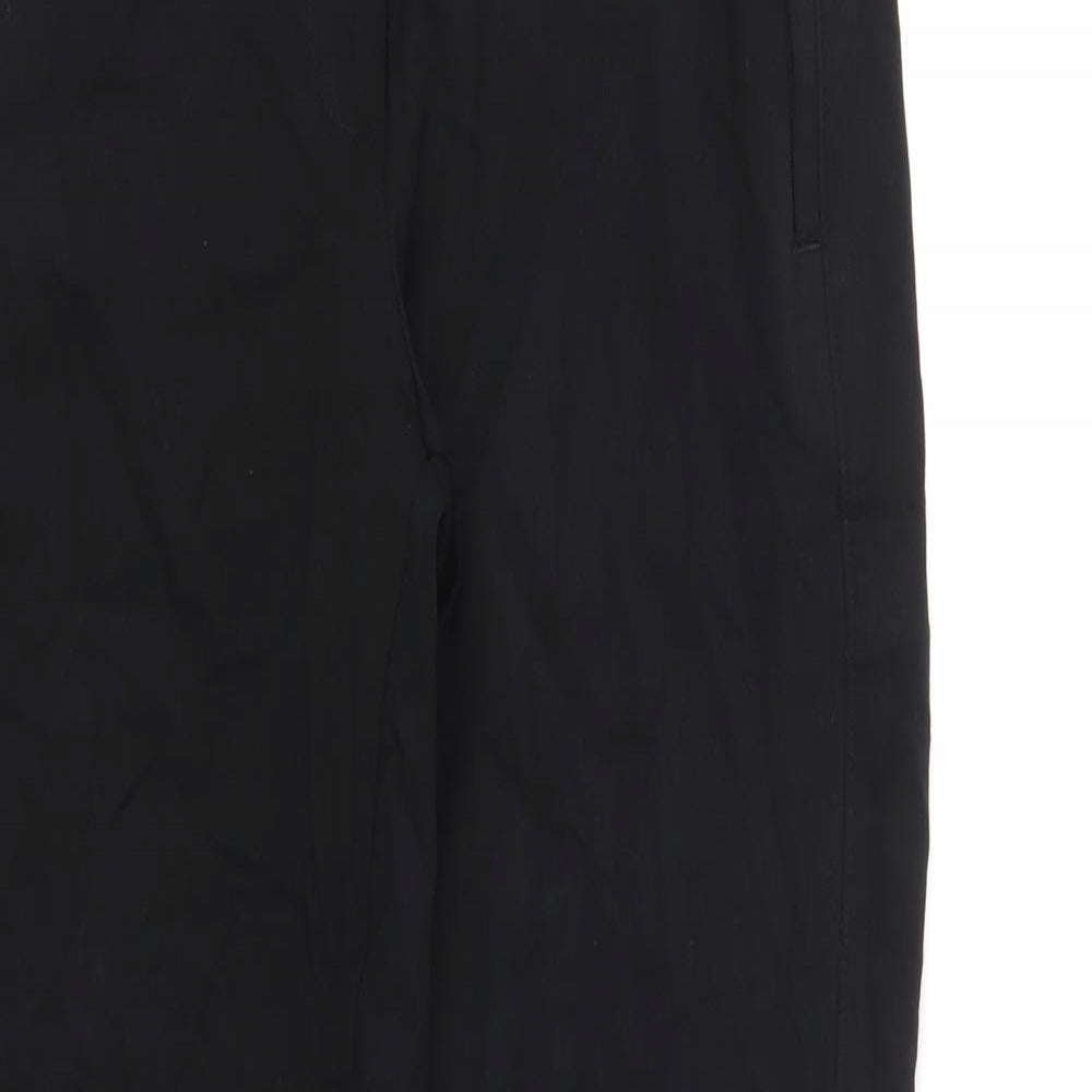 M&S Womens Black Houndstooth  Trousers  Size 8 L28 in