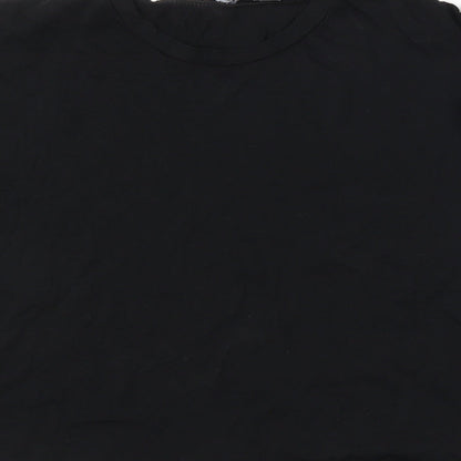 Boohoo Womens Black   Cropped T-Shirt Size 10