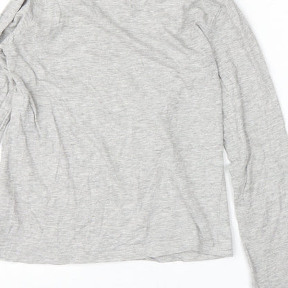 Preloved Pep&Co Girls Grey   Basic T-Shirt Size 9-10 Years - Label
