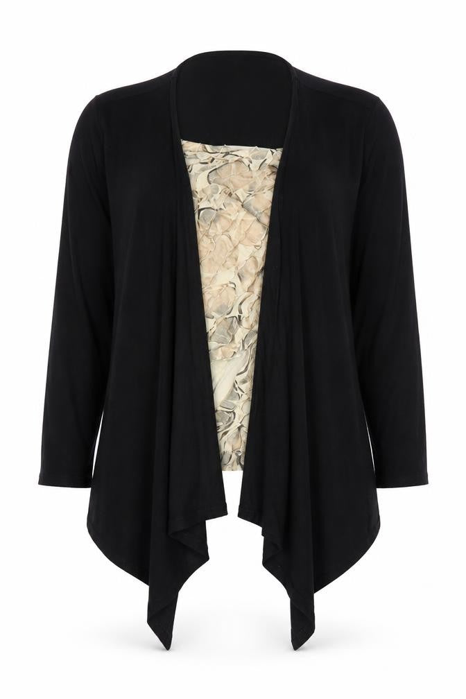 Reflections Womens Black   Cardigan Jumper Size S