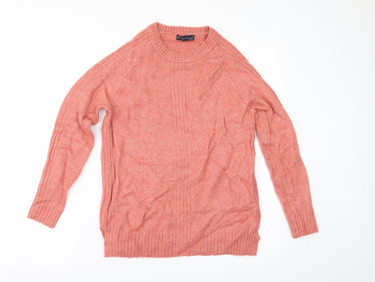 Marks and Spencer Womens Orange   Pullover Jumper Size XS