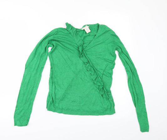 Catherine Malandrino Womens Green   Pullover Jumper Size S
