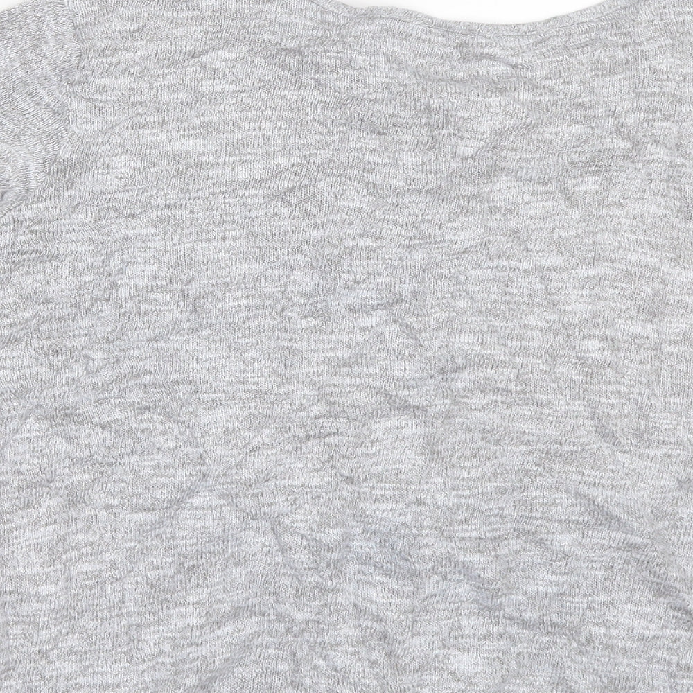 New Look Womens Grey   Basic T-Shirt Size 10