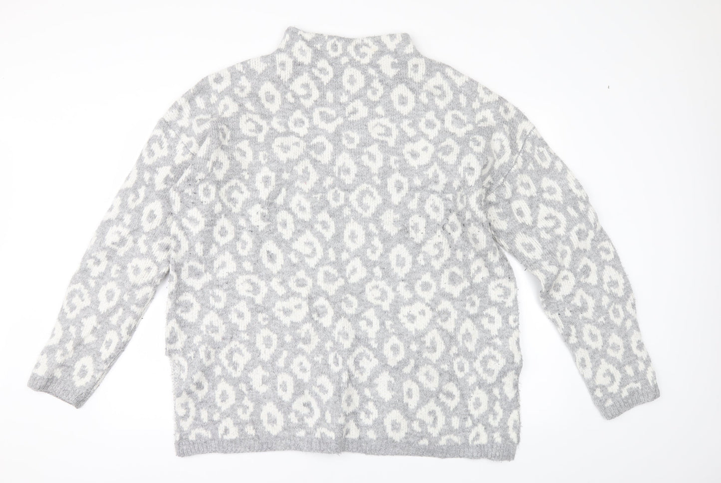 Nutmeg Womens Grey   Pullover Jumper Size 16