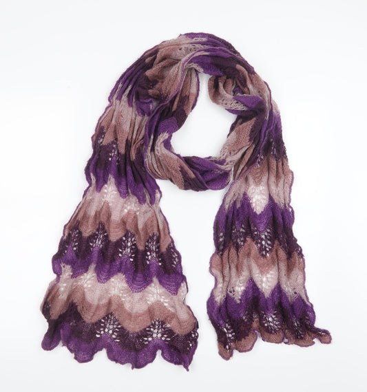 Preworn Womens Purple  Knit  Scarf