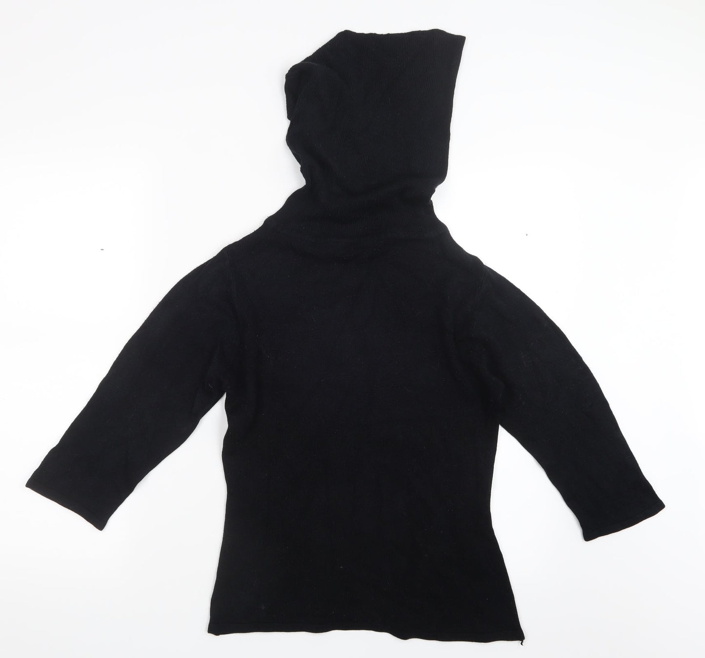 vedo verde Womens Black  Knit Pullover Jumper Size S