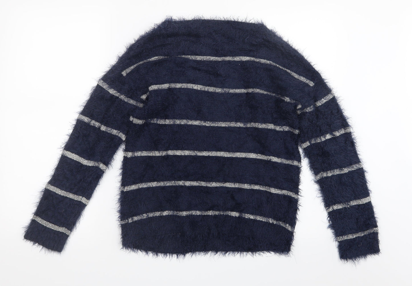 Ellos Womens Blue  Knit Pullover Jumper Size 6