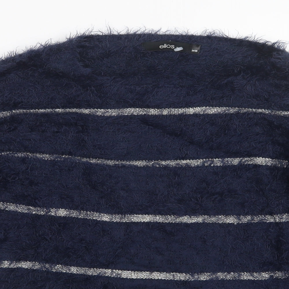 Ellos Womens Blue  Knit Pullover Jumper Size 6