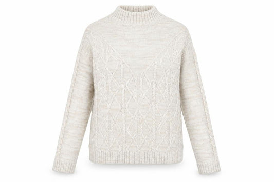 Papaya Womens Beige  Knit Pullover Jumper Size S