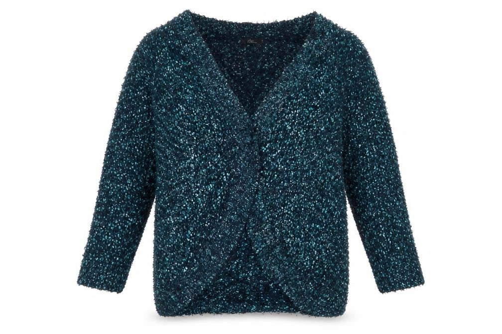 Bonmarché Womens Blue Knit Cardigan Jumper Size XL